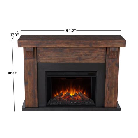 62 rustic metal bracket grand fireplace|Gunnison Grand Electric Fireplace .